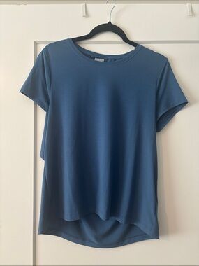 Athleta Relaxed Crew Tee in Slate Blue